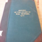Report of the Award of War Trophies 1920