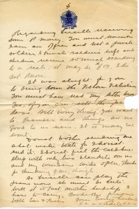 P5 undated letter. 1915-1916