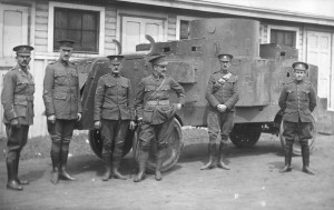 p77-4 Jimmy Mess (in centre) Eaton M G Battery (Jeffrey Quad Armoured Car)