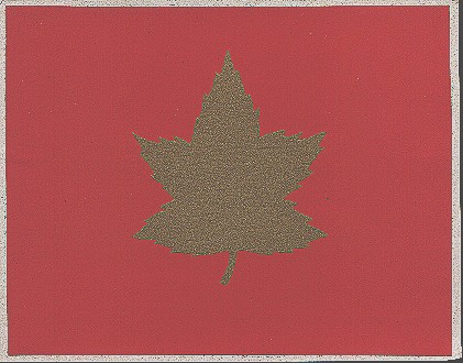 1 Canadian Infantry Division formation sign. Peel and stick decal from after WWII. 
