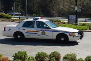 2016-03-31 RCMP Patrol Car leaving Surrey, BC HQ (227)