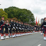 2016-09-24 Seaforth Highlanders of Canada Highland Homecoming - Troops in front of the Seaforth Armoury.