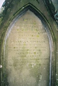 Tombstone of George ARNOTT died 1842-05-18 aged 64 and wife Isabella KINNEAR died 1839-11-16 aged 49 BRECHIN visit 2005 May by Colin M Stevens #180 p.26 ANGUS MI Vol 1