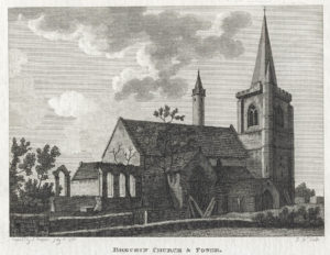 Brechin Church and Round Tower 1790 Colin Stevens Colelction
