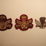 Canadian SAS Association Commemorative three types of cap badges - fronts.