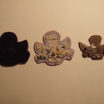 Canadian SAS Association Commemorative three types of cap badges - backs.