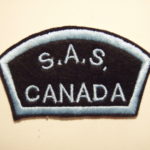 Canadian SAS Association Commemorative shoulder title with border.