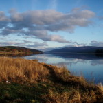 Still waters on a Scottish lake. Loch Rannoch, Perthshire, Scotland 2