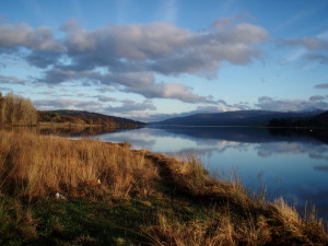 Still waters on a Scottish lake. Loch Rannoch, Perthshire, Scotland 2