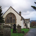 Fortingall Church - The famous yew tree is on the left. Photo by CMS