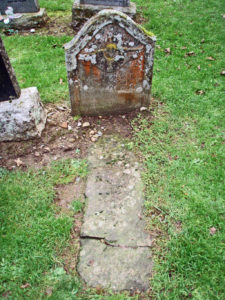 Tombstone of Donald McGrigor 1783 in Fortingall Chirchyard. Photo by CMS