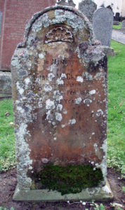 Tombstone of Donald McGregor died 1881 . Photo by CMS.
