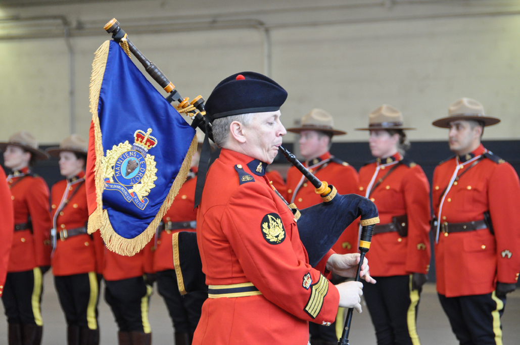 RCMP Piper at a Change of Command Parade