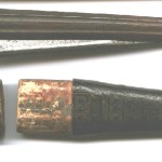 Bonnie Prince Charlie's razor - closed, with opened case.