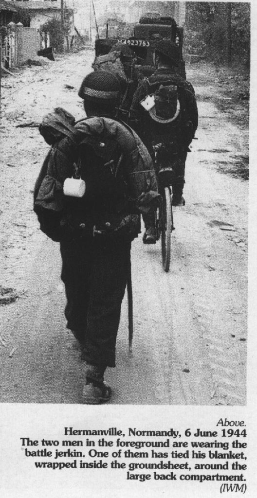 BSA Airborne Bicycle being ridden in Normandy, as part of the D-Day landing in June 6, 1944. This picture was taken an Hermanville. (Imperial War Museum photo)