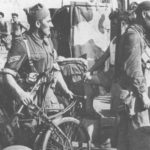 No.9 Commando with some BSA Airborne Bicycles on board a small motor vessel, Cherso_raid, August 1944. The bicycles are folded for compactness.