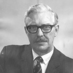 Photograph of head and shoulders of Dr A.H. Stevens circa 1975