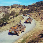 1967 Ferret convoy in Cyprus with UNFICYP. DND photo PCN67-107