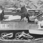 Universal Carrier, 2-Pounder Equipped. Test model in Canada is shown. Right side.