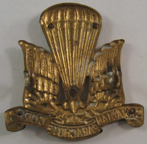 1 Canadian Parachute Battalion officers' badge, late war stamped version - Back