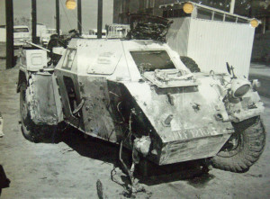 Ferret 54-82596 UNEF 1210 after mine strike Apr 1959 CROPPED FROM REPORT