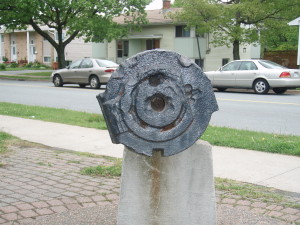 Cannon from the S.S. Mont Blanc - breech end. From the Halifax Explosion 1917-12-06