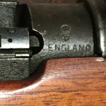 No.4 MK. I (T) Lee-Enfield sniper rifle L30429 "S" and ENGLAND stamps.