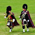 Two Drum Majors at the Highland Games Victoria 2012 May