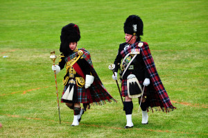 Two Drum Majors at the Highland Games Victoria 2012 May