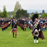 Husband and wife Massed pipe bands at the Highland Games Victoria 2012 May