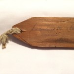 Luggage tag of Sir Frederick Banting from his fatal crash. Souvenir of Lieutenant A.H. Stevens, Lincoln and Welland Regiment.