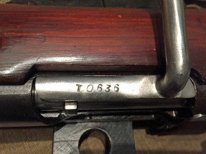 Mosin 91/30 PU 1943 TULA sniper - serial number TO636 on bolt. STAMPED.