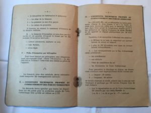 French manual 1950 for HILLER 360 helicopter as used in French Indo-China.
