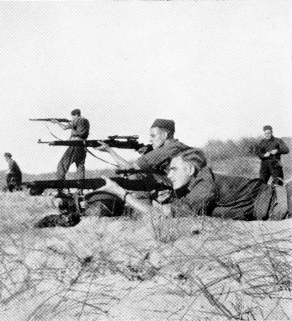 No. 4 Commando snipers training in Scotland. with No. 3 MK. I (T) (P-14) sniper rifles.