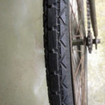 British Army BSA airborne bicycle, 2nd model, made circa 1943 serial number R37618 - WAR GRADE tire tread.