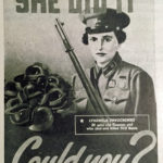 Lyudmila Pavklichenko sniper poster Canadian Army poster CAMT WWII (Colin M Stevens collection)