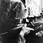 Sniper British at Caen France (SAIH from AWM 128643)