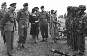 Snipers in Ghillie suits 1 Canadian Parachute Battalion, 3 Parachute Brigade, 6th Airborne Division. Royal Visit in England May 1944 (GTI p52)