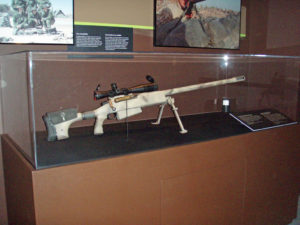 McMillan Bros TAC-50 SN 99GA004 record shot in Afghanistan at CWM 2007 - right side of rifle.