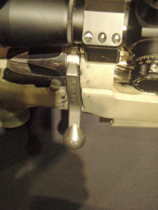 McMillan Bros TAC-50 SN 99GA004 record shot in Afghanistan at CWM 2007 - serial number 99GA004 on bolt handle.
