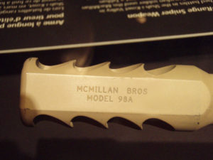 McMillan Bros TAC-50 SN 99GA004 record shot in Afghanistan at CWM 2007 - muzzle brake