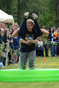 Scandinavian Midsummer Festival 2016-06-19 033 Wife carrying contest - My Viking ancestors could do this, so can I.