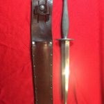USMC Stiletto removed from its scabbard - front view - Colin M Stevens' Collection