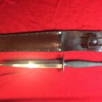 USMC Stiletto removed from its scabbard - front view - Colin M Stevens' Collection