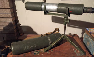 Telescope Observing Sniper's C MK I - Scope, stand and case. Colin M. Stevens Collection