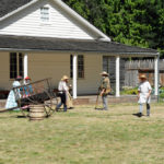 Fort Nisqually Brigade Days 2016 AUG (3) - Outside the Factor's House.