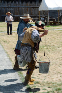 Fort Nisqually Brigade Days 2016 AUG (75) - Carrying water in a race.