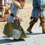 Fort Nisqually Brigade Days 2016 AUG (91) - Another contestant carrying water in the race.