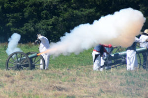 # 744 Small Union cannon firing.