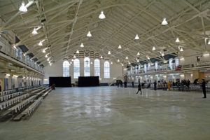 (6) The inside of the Seaforth Armoury shortly before the crowds arrived.